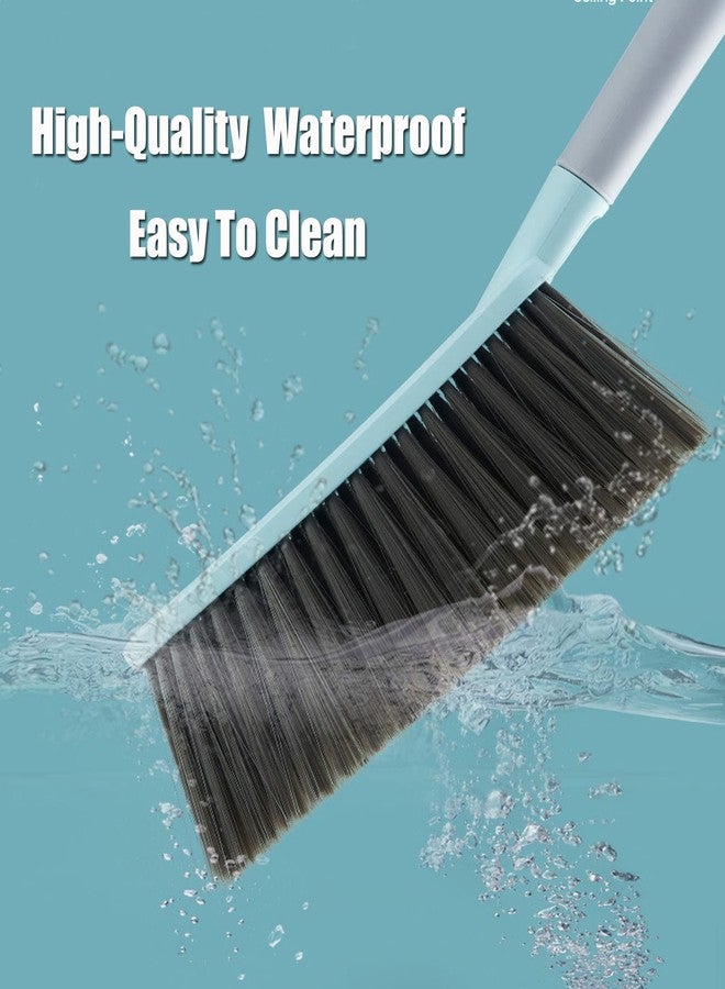 HomeAra 1PCS Hand Broom Cleaning Brush Soft Bristle Hand Brush with Long Handle Multi-Functional Dusting Brush for Bed, Car, Sofa, Furniture, Clothes, and Carpet (Blue,15.7 Inch) - Image 4